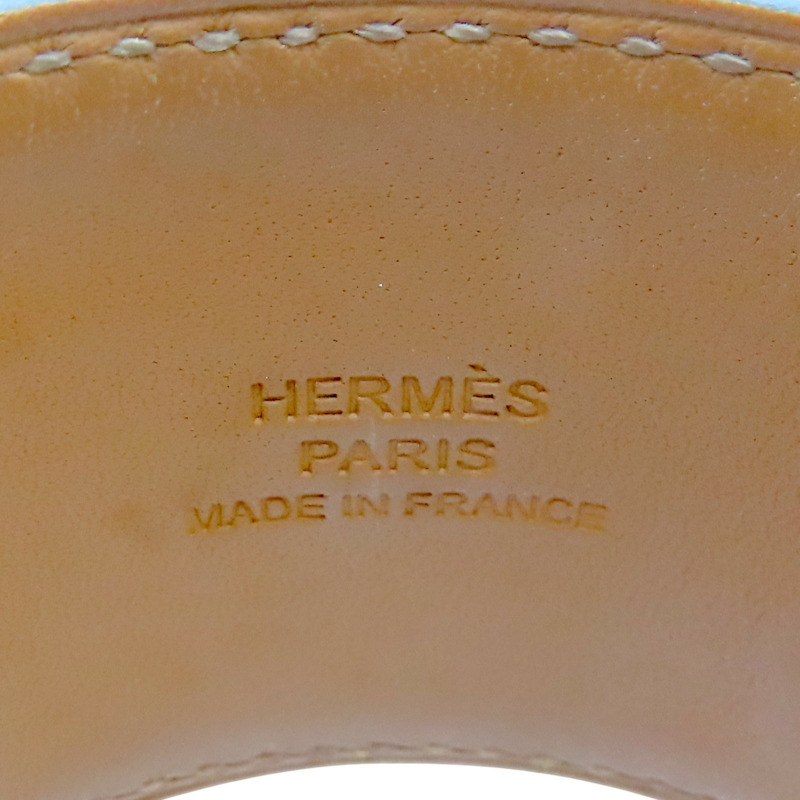 黑色 牛皮 金色鍍金 Collier de Chien Disco Faubourg 手環 X刻 金釦【HERMES 愛馬仕】-6