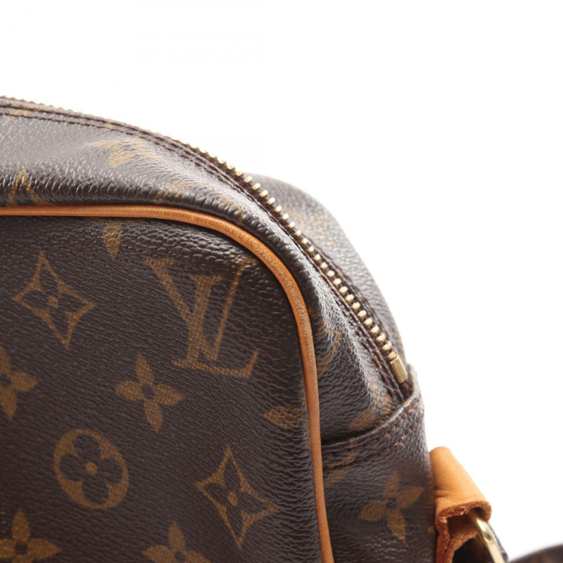 棕色 原花 帆布 Nil 肩背包【LOUIS VUITTON LV 路易威登】 M45244-9