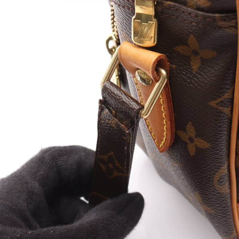 棕色 原花 帆布 Nil 肩背包【LOUIS VUITTON LV 路易威登】 M45244-12