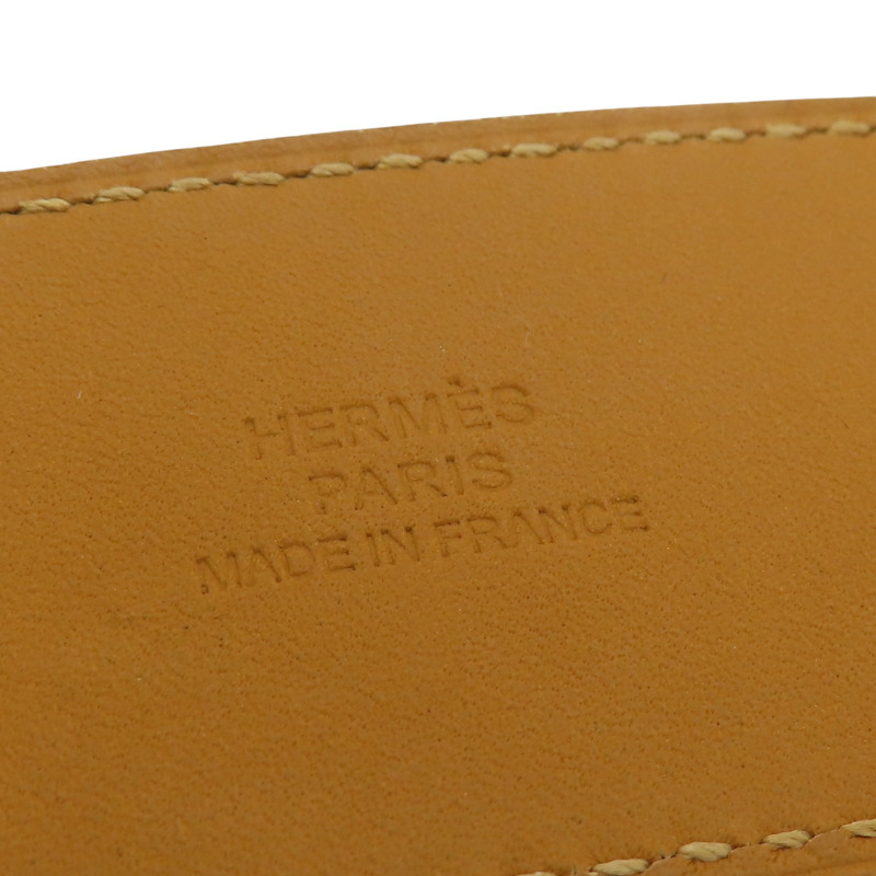 白色 Epsom牛皮 銀色鍍金 Kelly Dog 手環【HERMES 愛馬仕】-6