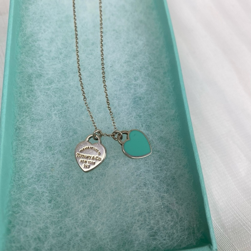 蒂芙尼/Tiffany Tiffany 心形，小号 文字心心與藍色心心經典款式 日常可用-1