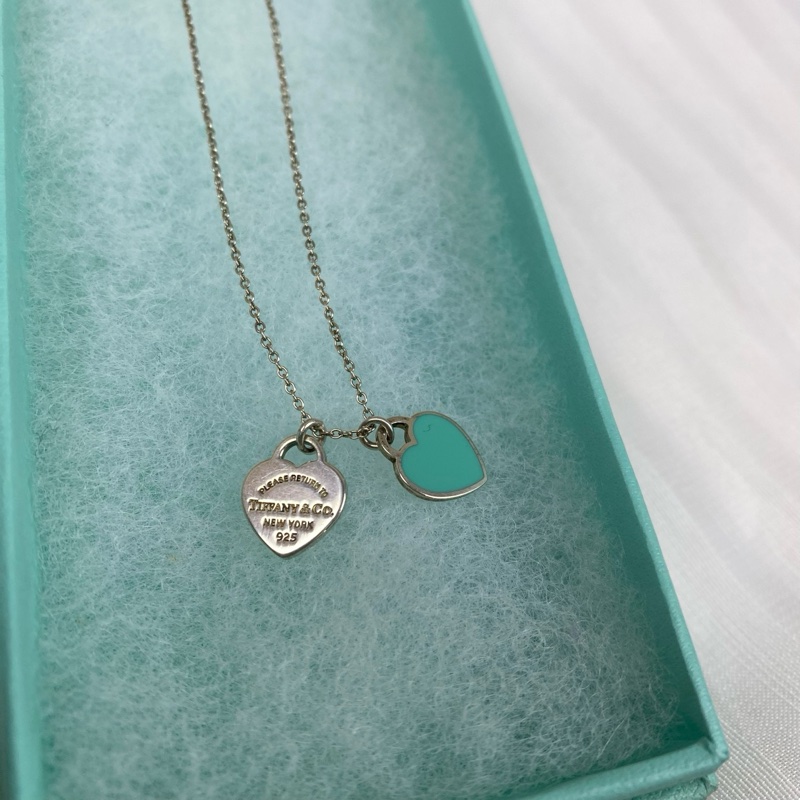 蒂芙尼/Tiffany Tiffany 心形，小号 文字心心與藍色心心經典款式 日常可用-2