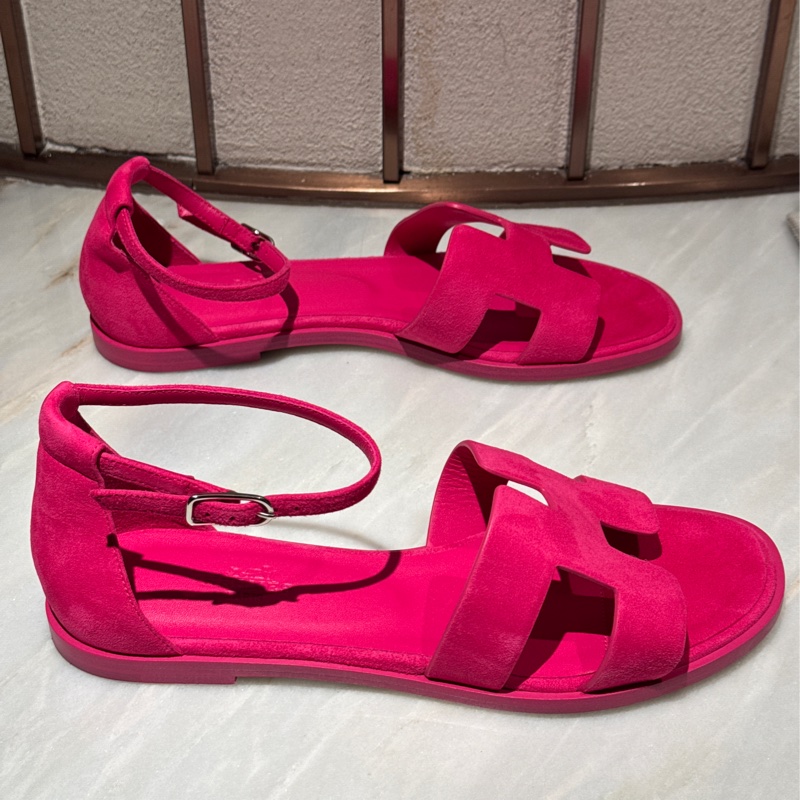 【全網最低價✨】全新Hermes愛馬仕Santorini涼鞋 37⅔碼-3