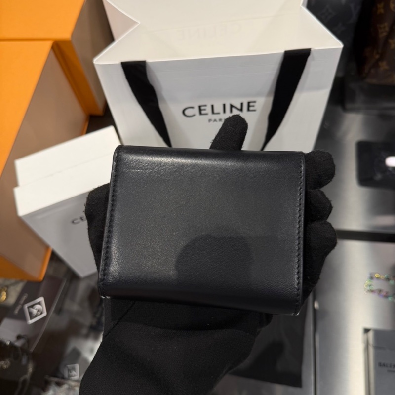 美二手有購證🌟Celine Triomphe 凱旋門三折短夾 ｜Classic Trend CT精品｜台北東區實體-7