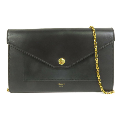 CELINE 牛皮皮革 Wallet On Chain鏈帶肩背袋