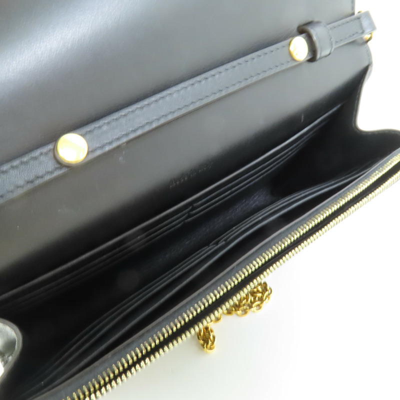 CELINE 牛皮皮革 Wallet On Chain鏈帶肩背袋-4
