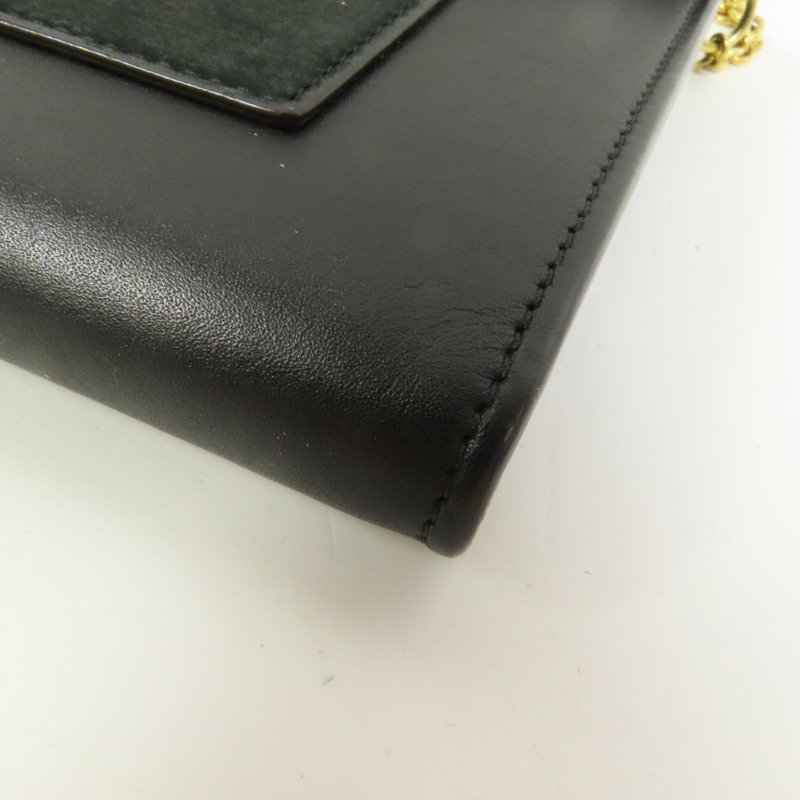 CELINE 牛皮皮革 Wallet On Chain鏈帶肩背袋-12