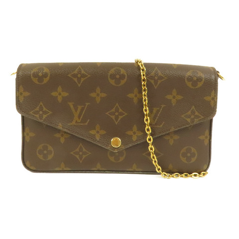 LOUIS VUITTON Monogram Pochette Felicie鏈帶肩背袋
