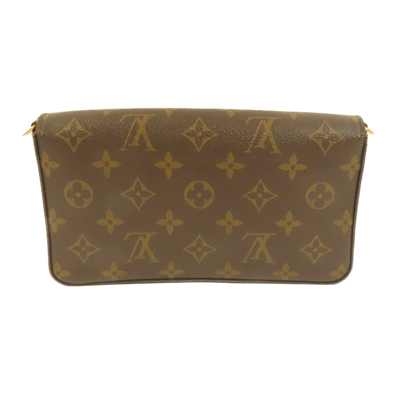 LOUIS VUITTON Monogram Pochette Felicie鏈帶肩背袋-1