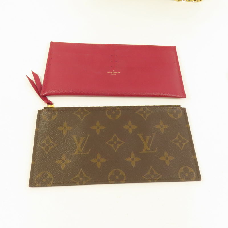 LOUIS VUITTON Monogram Pochette Felicie鏈帶肩背袋-6