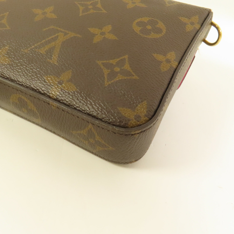 LOUIS VUITTON Monogram Pochette Felicie鏈帶肩背袋-13
