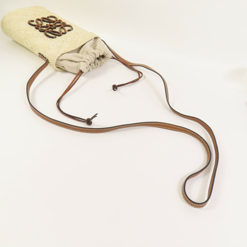 LOEWE Iraca Palm Square Pocket肩背袋-4