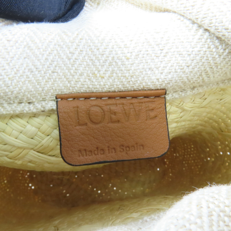 LOEWE Iraca Palm Square Pocket肩背袋-7