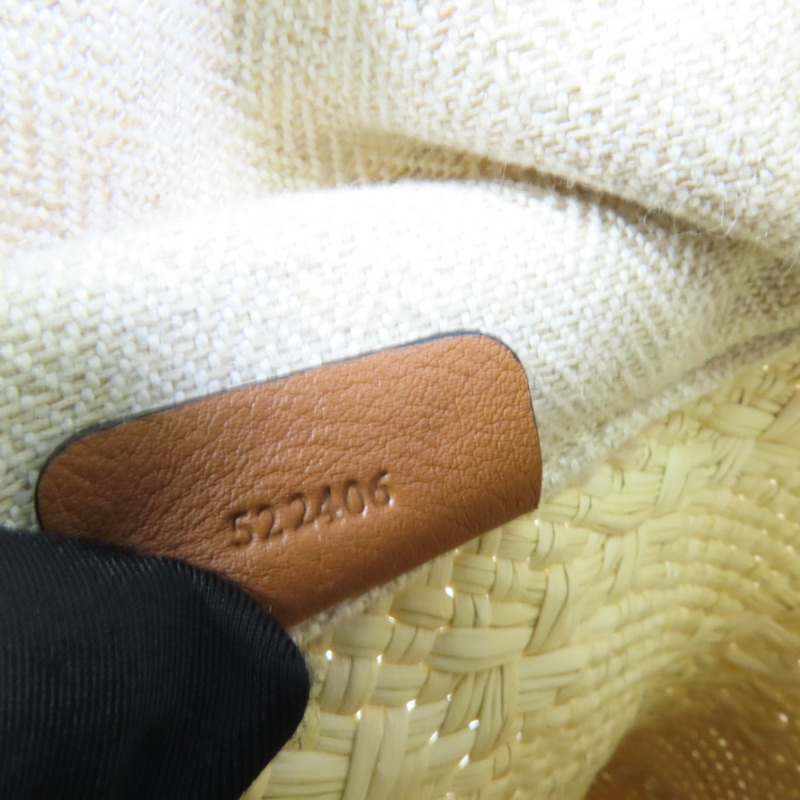 LOEWE Iraca Palm Square Pocket肩背袋-8