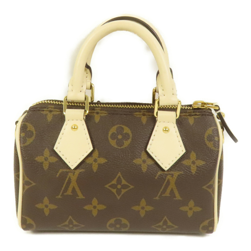 LOUIS VUITTON Monogram Speedy Nano手挽肩背兩用袋-1