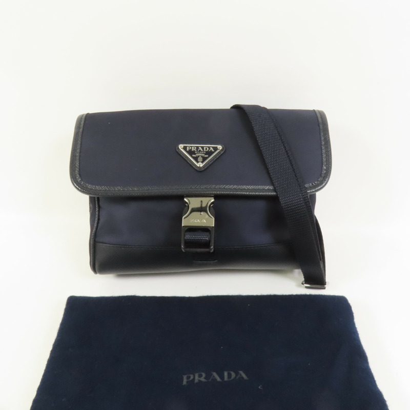PRADA 尼龍Phone Bag肩背袋-11