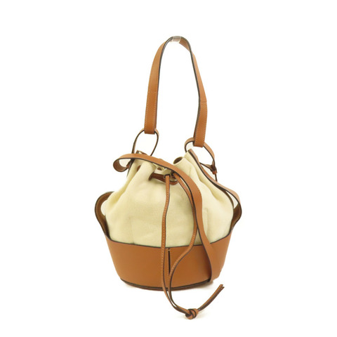 LOEWE 牛皮皮革/帆布Balloon手挽肩背兩用肩背袋