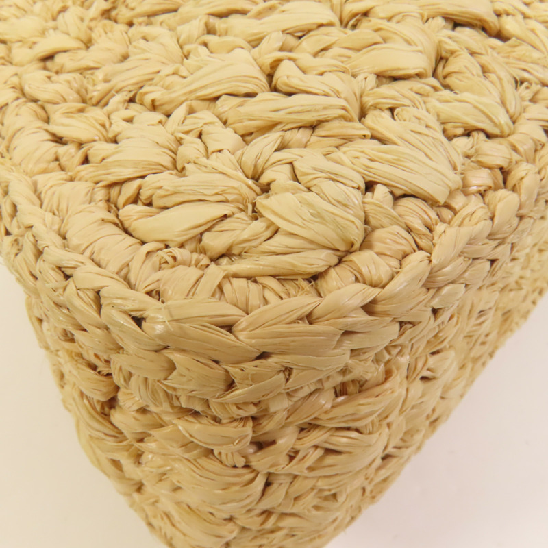 CELINE Raffia牛皮皮革 Cabas Triangle肩背袋-9