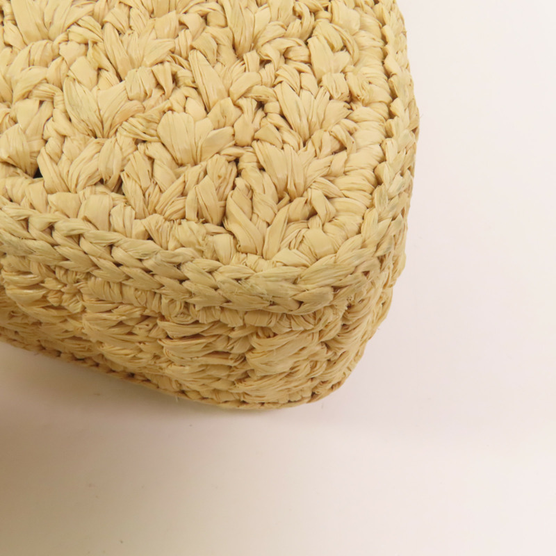 CELINE Raffia牛皮皮革 Cabas Triangle肩背袋-12