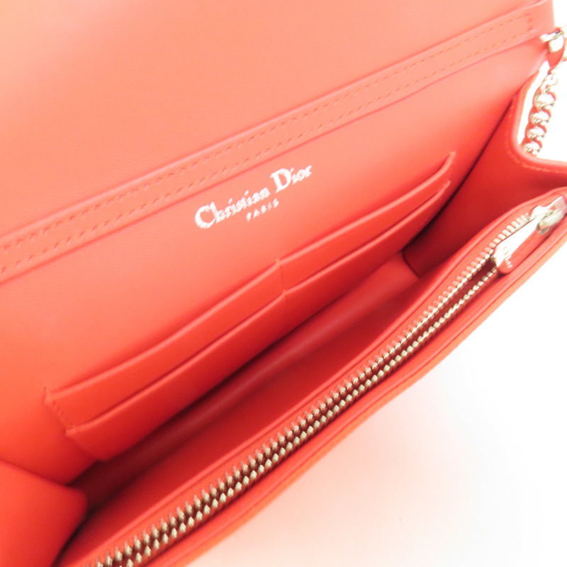 Dior 牛皮皮革 Diorama Wallet On Chain鏈帶肩背袋-4