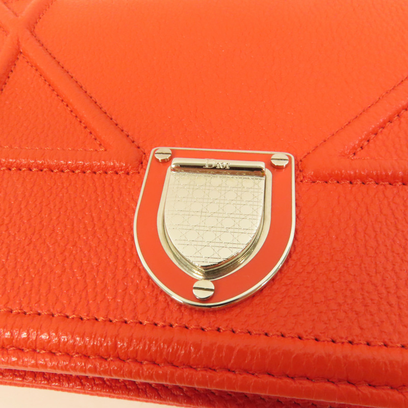 Dior 牛皮皮革 Diorama Wallet On Chain鏈帶肩背袋-6