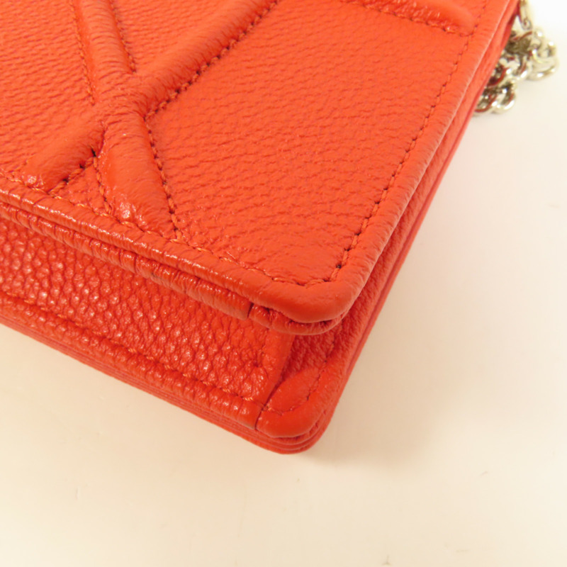 Dior 牛皮皮革 Diorama Wallet On Chain鏈帶肩背袋-11