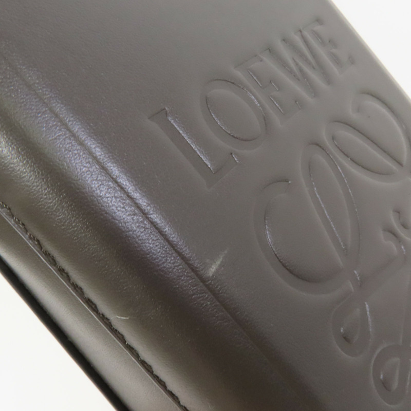 LOEWE 牛皮皮革Molded Sling肩背袋-14