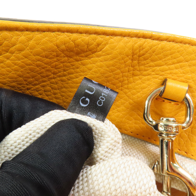 GUCCI 牛皮皮革 Soho Tote Bag鏈帶肩背袋-10