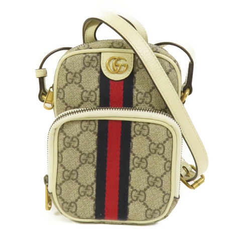 GUCCI 塗層帆布Ophidia Mini Bag肩背袋