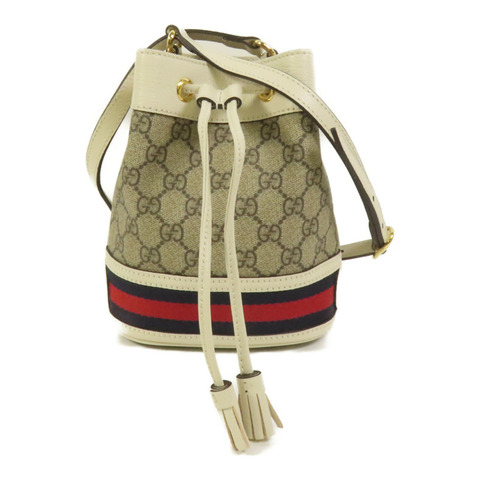 GUCCI 塗層帆布Ophidia Mini Bucket肩背袋