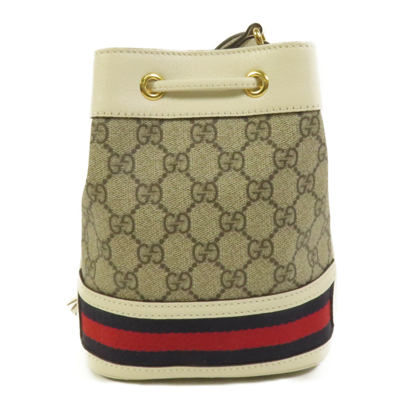 GUCCI 塗層帆布Ophidia Mini Bucket肩背袋-1