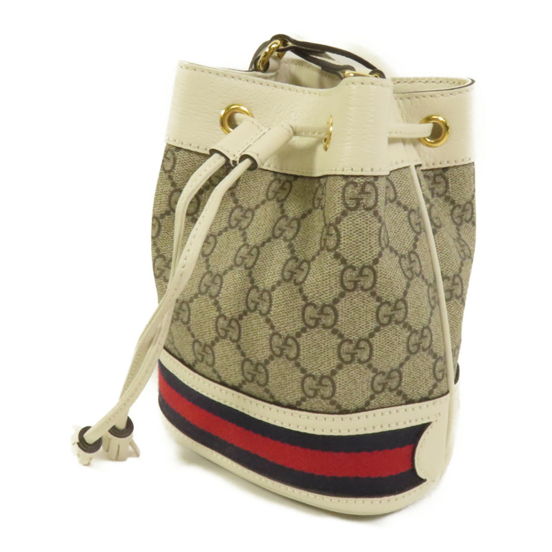 GUCCI 塗層帆布Ophidia Mini Bucket肩背袋-2
