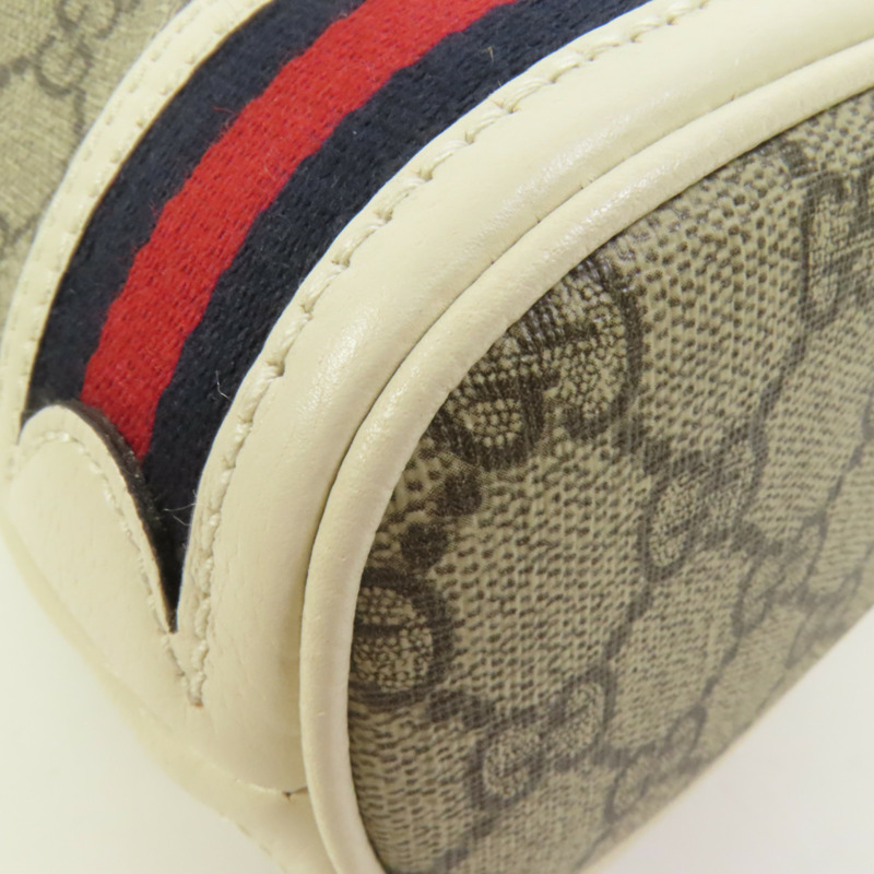 GUCCI 塗層帆布Ophidia Mini Bucket肩背袋-9