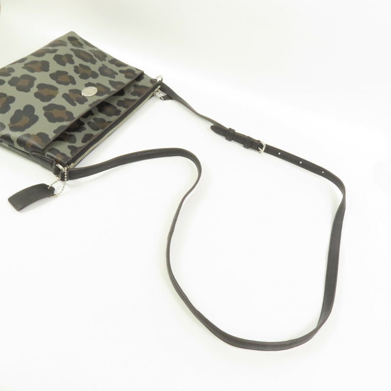 COACH 塗層帆布Shoulder Bag肩背袋-5