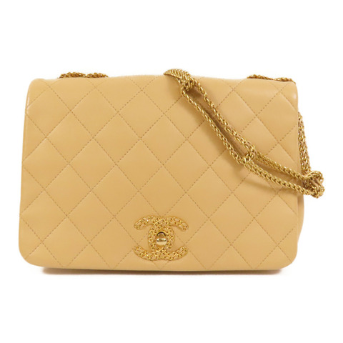 CHANEL 羊皮皮革Chain Shoulder Bag鏈帶肩背袋
