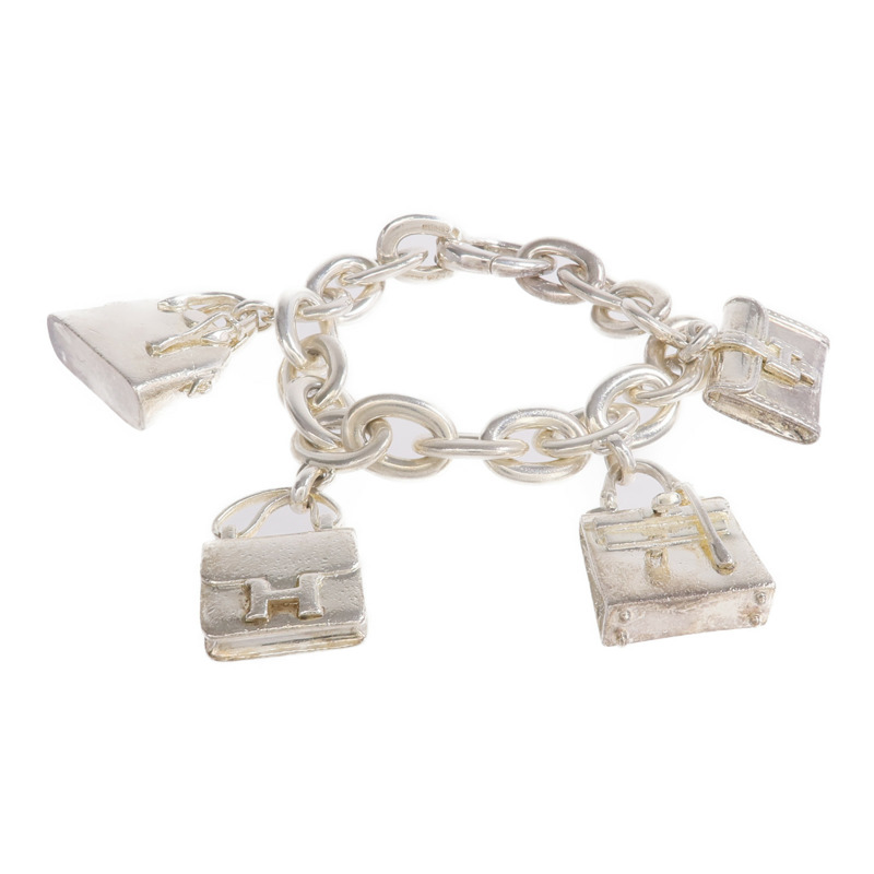 HERMES 925純銀Amulettes 4 Bags Bracelet手鏈-1
