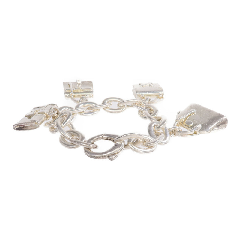 HERMES 925純銀Amulettes 4 Bags Bracelet手鏈-3