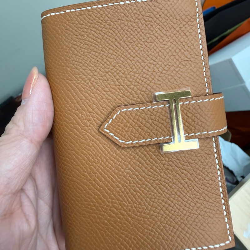 Hermes Mini Bearn smart wallet 金棕金-2