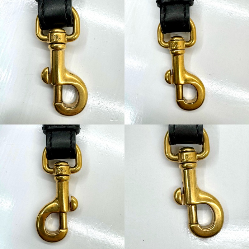 DIOR 迪奧 酒紅色帆布小皮件肩背帶-2