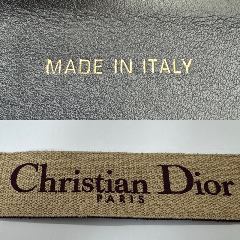 DIOR 迪奧 酒紅色帆布小皮件肩背帶-4