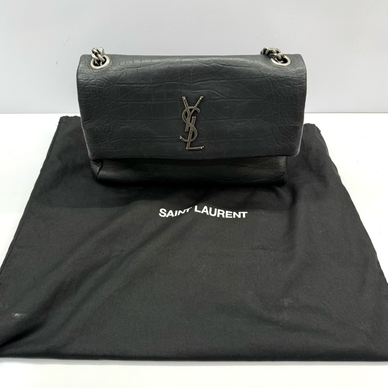 YSL 聖羅蘭 黑色WEST HOLLYWOOD斜背包 620663-2