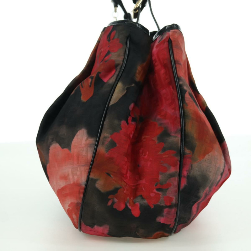 【日本直送】FENDI Zucchino帆布手提包 紅色金色 正品 BAZ791SAM-2