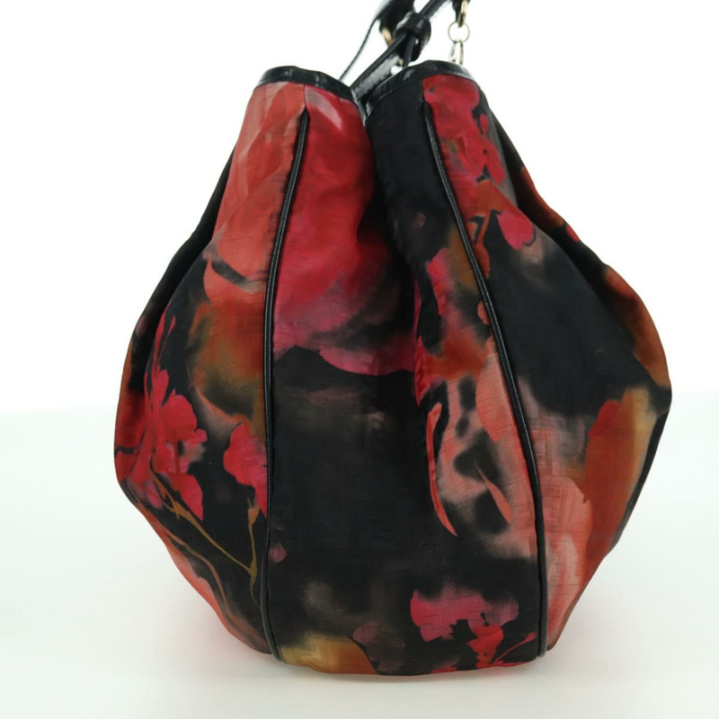 【日本直送】FENDI Zucchino帆布手提包 紅色金色 正品 BAZ791SAM-3