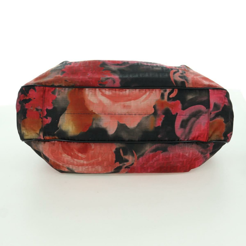 【日本直送】FENDI Zucchino帆布手提包 紅色金色 正品 BAZ791SAM-4