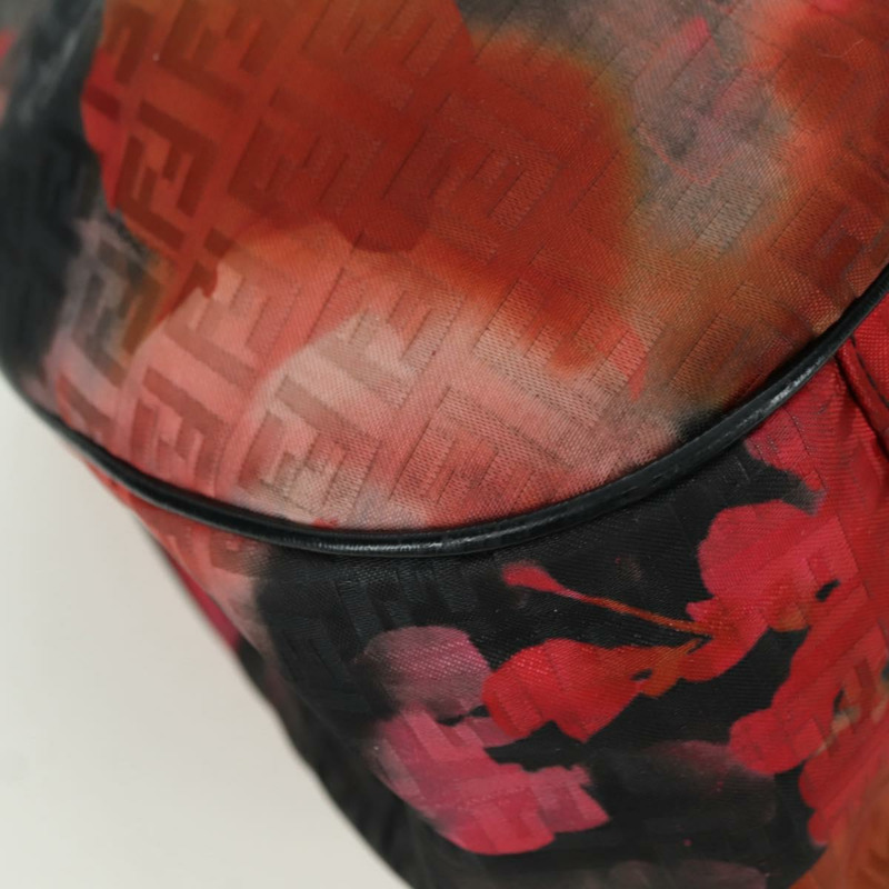 【日本直送】FENDI Zucchino帆布手提包 紅色金色 正品 BAZ791SAM-8