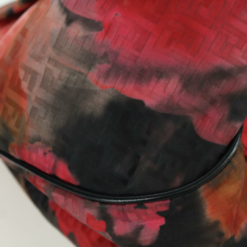 【日本直送】FENDI Zucchino帆布手提包 紅色金色 正品 BAZ791SAM-14