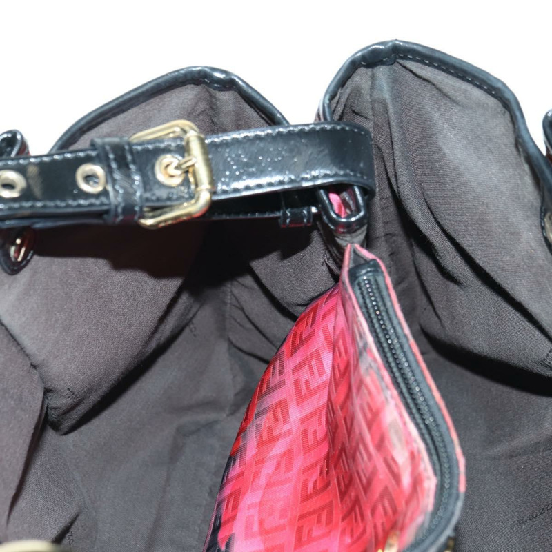 【日本直送】FENDI Zucchino帆布手提包 紅色金色 正品 BAZ791SAM-17