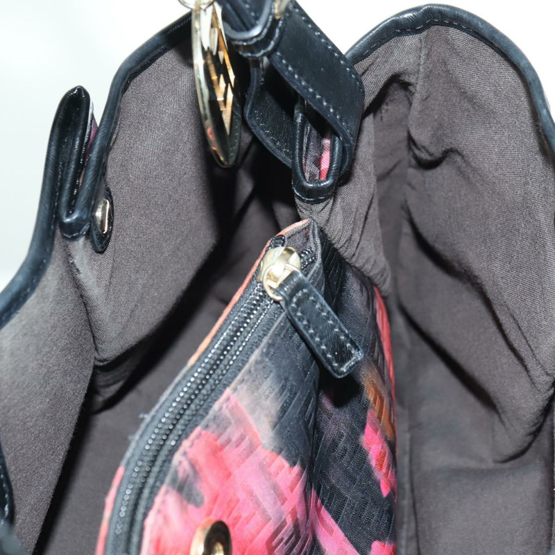 【日本直送】FENDI Zucchino帆布手提包 紅色金色 正品 BAZ791SAM-18