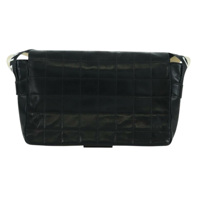 【日本直送】香奈兒 Choco Bar 單肩包，羊皮材質，黑色，金色雙C標誌，正品編號 yk20209SAV-1