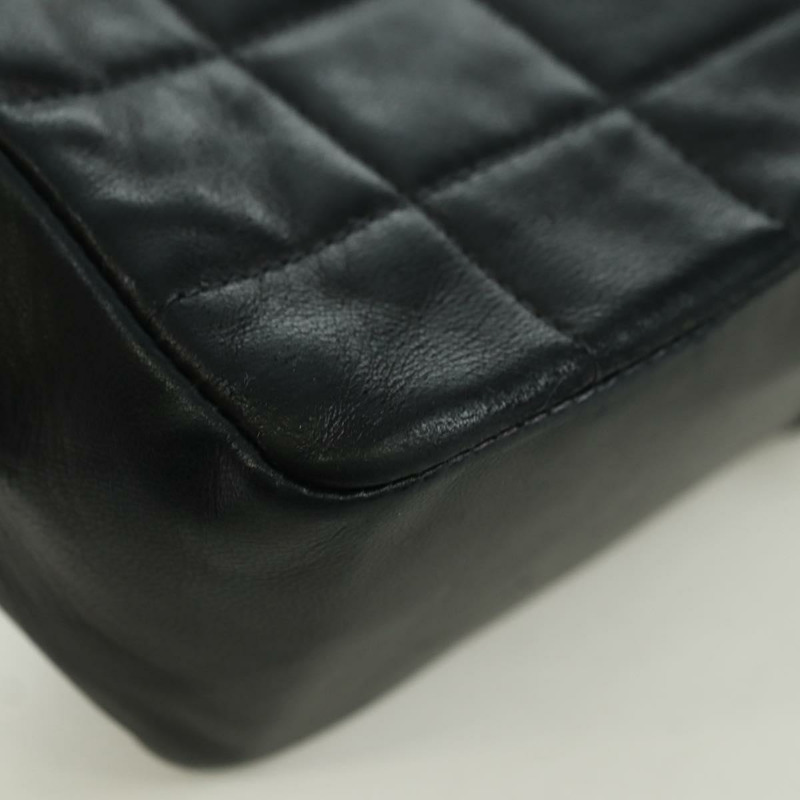 【日本直送】香奈兒 Choco Bar 單肩包，羊皮材質，黑色，金色雙C標誌，正品編號 yk20209SAV-14